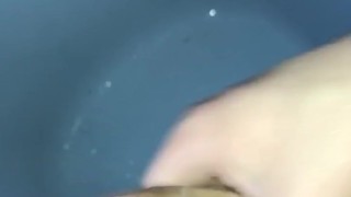 Jerking off in the shower