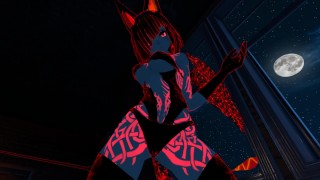 Sexy Tattoo Glowing Succubus Gives Virtual Lap Dance