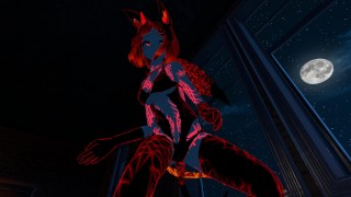 Sexy Tattoo Glowing Succubus Gives Virtual Lap Dance