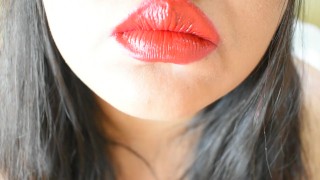 ASMR Big Red Lips: Moaning and Breathing