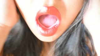 ASMR Big Red Lips: Moaning and Breathing