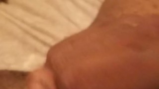 Edging on buddies floor 2 close to cum