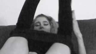 Your girlfriend undressed and cums for you
