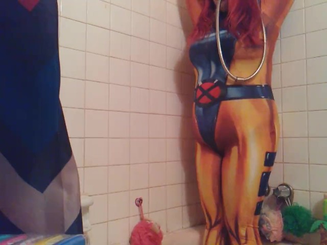Jean Grey Tied Up and Inflated With Water 