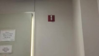 Milf sneaks twerking strip tease at work and gets caught!