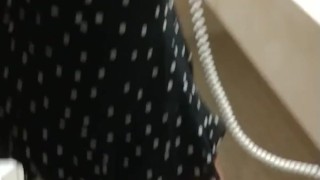 Slutty wife getting ready goes to clubs with no bra/panties under dress