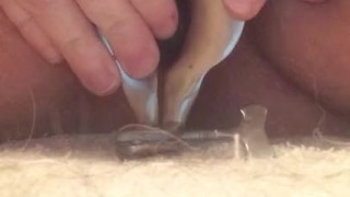 Mature MILF Pierced Medical Speculum Insertion Spread