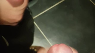 Hot Cumshot On Mirror In Uniform