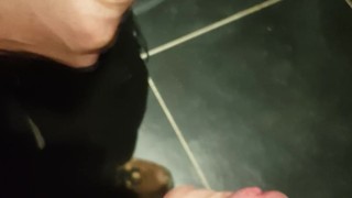 Hot Cumshot On Mirror In Uniform