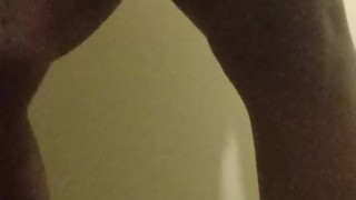 Sexy ebony slow wind Hairy Cat