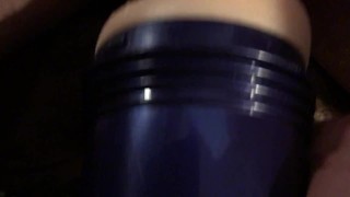 MY COCK MELTING FROZEN CUM AND FAPPING INSIDE CONDOM