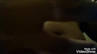 Bathroom jerk off session