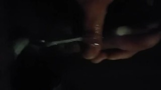 Dark masturbation with cumshot