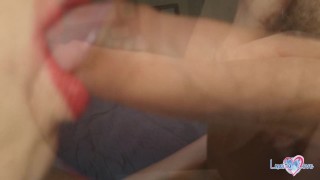 Mamada y garganta profunda con Creampie Oral pulsante