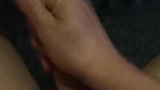 Guy Jerks out a quick Cumshot POV