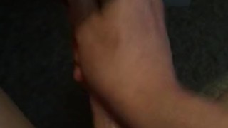 Guy Jerks out a quick Cumshot POV