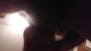 Guy playing with toy, cumshot at end