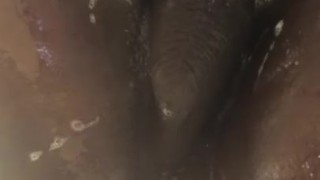 Hot young fit black jock shower ass play