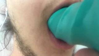 FtM Dildo Blowjob