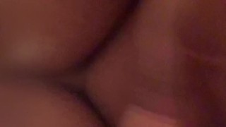 Being nasty showing of my breast and black pussy