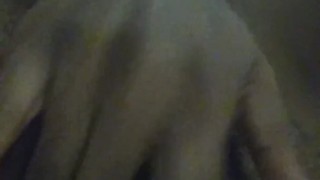 Petite Ebony Striptease and Plays with Pussy
