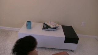 Mya Sky didn't know tiny people were watching.. whoa!!
