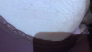 Homemade bbw wife sucks cock and get creampie