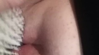 Girl Masturbating with brush