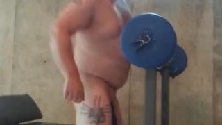 Pumping some iron. 50lbs