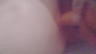 Ellie Plays with her dildo in the bath