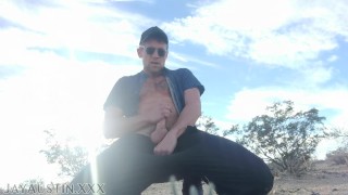 Homemade Public Desert Jerkoff