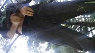 At the park off the nature trail. Verified amateur in risky public nudity.