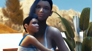 Big Boob Teen Grows into a Giantess - Height Comparison Breast Expansion