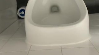 Horny cumshot at work