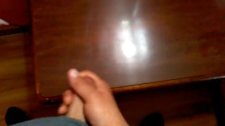 Cumshot on a table