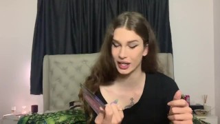 TS Plays with Extra Large Anal Plug and Fisting with strangers Toys