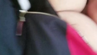 Latina fucking in vehicle