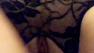 Squirting in my lingerie