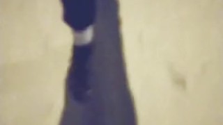 sneakers mud play in public