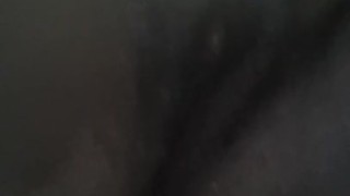 Ebony Fucks Self in Tub
