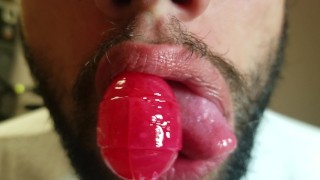 Licking and Sucking a Lollipop Like I'm Eating Pussy JUICY