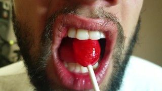 Licking and Sucking a Lollipop Like I'm Eating Pussy JUICY