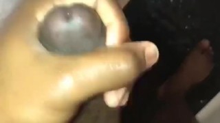 Big Dick Guy Jerks Off In The Shower *Small Cumshot*