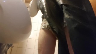 traning pants wetting, buttplug and diaper