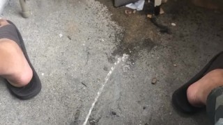 Pissing on the porch!!