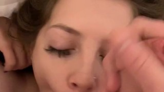 Throat Fucking  teen on snap