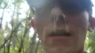 Cum Walk at the park after nick blew on my face