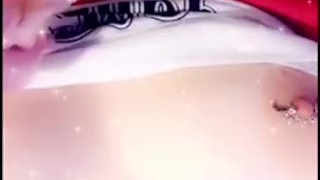 Naughty Girl Plays with Dildo on Snapchat