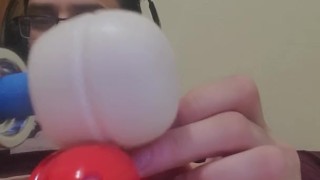 Locked fag milked to ruined orgasm