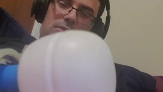 Locked fag milked to ruined orgasm